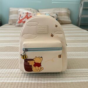 Loungefly Cream Winnie the Pooh Backpack and Wallet